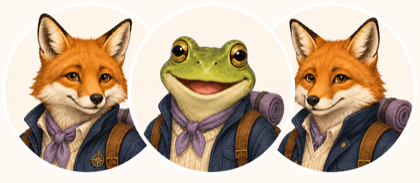 TripTide travel companion avatars